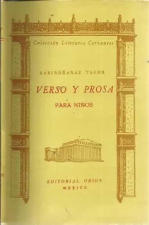 Seller image for VERSO Y PROSA PARA NIOS edicin exclusiva para las escuelas de Puerto Rico for sale by Librera Cajn Desastre