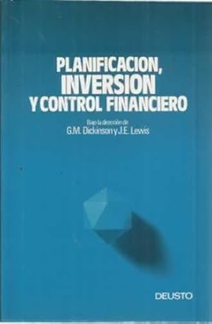 Image du vendeur pour PLANIFICACIN, INVERSIN Y CONTROL FINANCIERO mis en vente par Librera Cajn Desastre