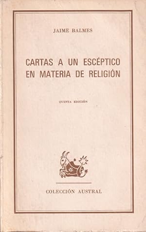 Seller image for Cartas a un escptico en materia de religin for sale by Librera Cajn Desastre