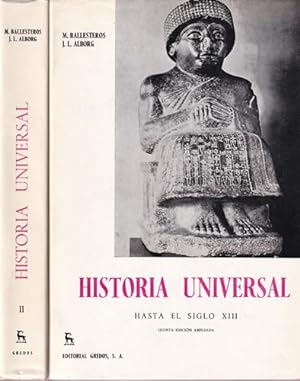 Seller image for Historia Universal: I/. Hasta el siglo XIII II/. Desde el siglo XIII. 2 Tomos for sale by Librera Cajn Desastre