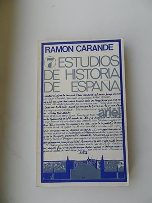 Immagine del venditore per Estudios De Historia De Espana venduto da Clement Burston Books