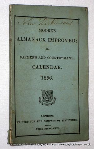 Moore's Almanack Improved or Wills's Farmer's and Countryman's Calendar 1836