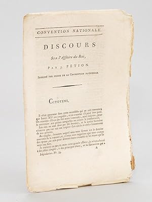 Seller image for Discours sur l'Affaire du Roi, par J. Ption. for sale by Librairie du Cardinal