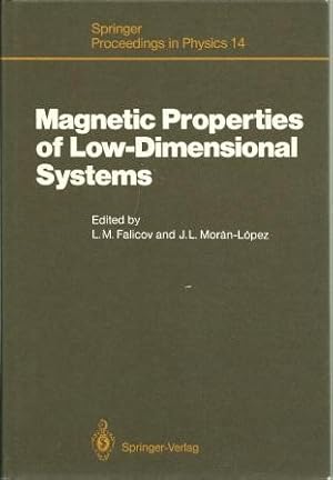Seller image for Magnetic Properties of Low-Dimensional Systems for sale by Works on Paper