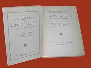 Bibliografia dell'Impero Fascista Colonie e Possedimenti