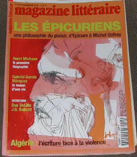 Magazine littéraire-N° 425. Les épicuriens, une philosophie du plaisir, d'Épicure à Michel Onfray.