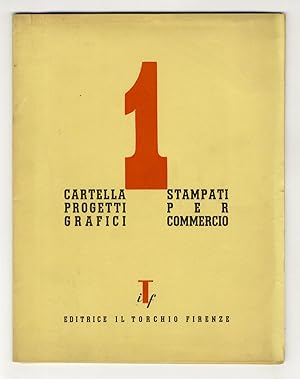 Cartella progetti grafici, stampati per commercio.