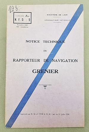 Notice Technique Du Rapporteur De Navigation Grenier