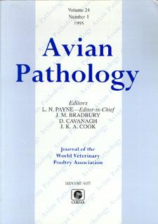 Image du vendeur pour Avian Pathology; Volume 24, Number 1, 1995. mis en vente par The Bookworm