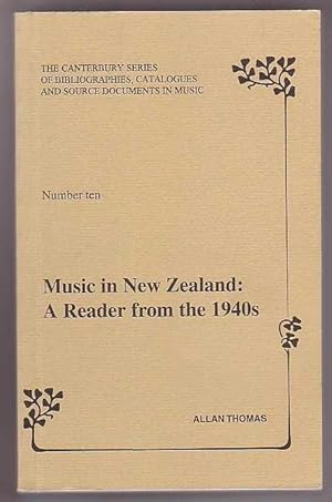 Bild des Verkufers fr Music in New Zealand: A Reader from the 1940s zum Verkauf von Renaissance Books, ANZAAB / ILAB