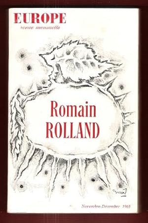 Seller image for Europe , Revue Mensuelle . Novembre - Dcembre 1965 : Numro Spcial : Romain ROLLAND for sale by Au vert paradis du livre