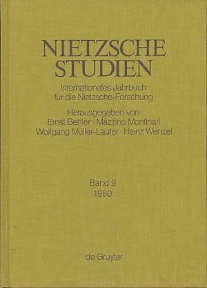 Immagine del venditore per Nietzsche-Studien Band 9. Internationales jahrbuch fr die Nietzsche-Forschung. venduto da Fundus-Online GbR Borkert Schwarz Zerfa