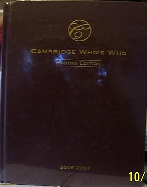 Cambridge Who's Who Honors Edition