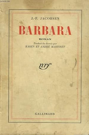 Imagen del vendedor de BARBARA. a la venta por Le-Livre