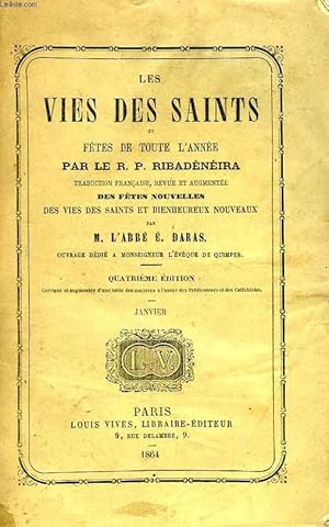 Seller image for LES VIES DES SAINTS ET FETES DE TOUTE L'ANNEE, TOME I, JANVIER for sale by Le-Livre