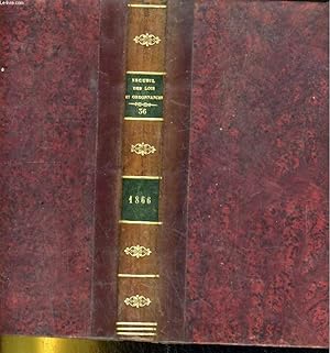 Bild des Verkufers fr RECUEIL GENERAL DES SENATUS-CONSULTES. LOIS, DECRETS ET ARRETES DEPUIS LE 2 DECEMBRES 1852. TOME QUATORZIEME. ANNEE 1866 zum Verkauf von Le-Livre