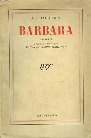 Imagen del vendedor de BARBARA. a la venta por Le-Livre