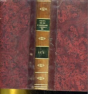 Bild des Verkufers fr RECUEIL GENERAL DES SENATUS-CONSULTES. LOIS, DECRETS ET ARRETES DEPUIS LE 2 DECEMBRES 1852. TOME TROISIEME. ANNEE 1874 zum Verkauf von Le-Livre