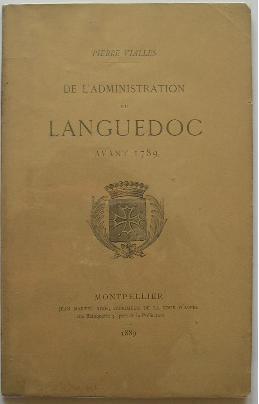 De l'administration du LANGUEDOC avant 1789.