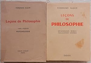 Leçons de philosophie. Tome I. Psychologie. Tome II. Méthodologie, morale, philosophie générale.