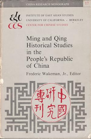 Image du vendeur pour Ming and Qing Historical Studies in the People's Republic of China. mis en vente par Asia Bookroom ANZAAB/ILAB