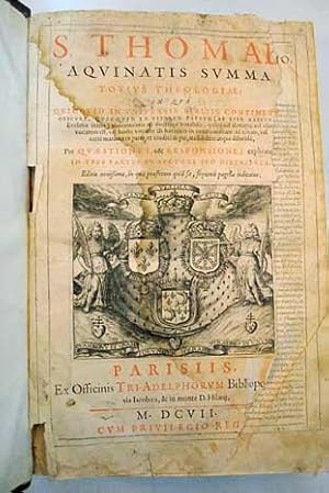 Bild des Verkufers fr Aquinatis summa totius theologiae zum Verkauf von Alcan Libros