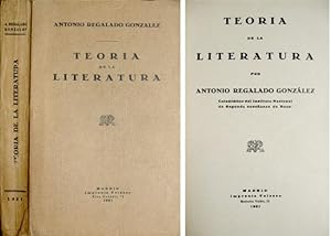 Seller image for Teora de la Literatura. for sale by Hesperia Libros