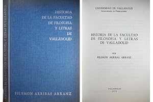 Bild des Verkufers fr Historia de la Facultad de Filosofa y Letras de Valladolid. zum Verkauf von Hesperia Libros