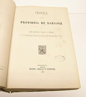 Imagen del vendedor de Crnica general de Espaa. Crnica de la Provincia de Badajz. a la venta por Hesperia Libros