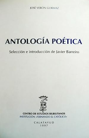 Immagine del venditore per Antologa potica. Seleccin e introduccin de Javier Barreiro. venduto da Hesperia Libros
