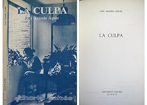 Bild des Verkufers fr La Culpa. Novela. zum Verkauf von Hesperia Libros