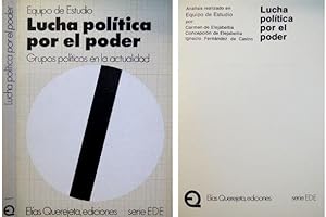 Image du vendeur pour La Lucha Poltica por el Poder en Espaa. mis en vente par Hesperia Libros