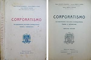 Imagen del vendedor de Corporatismo. Los movimientos nacionales contemporneos. Causas y realizaciones. a la venta por Hesperia Libros