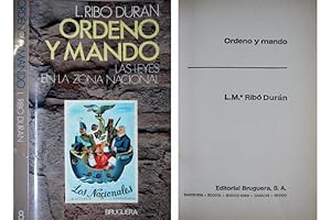 Imagen del vendedor de Ordeno y mando. Las leyes en la Zona Nacional. a la venta por Hesperia Libros