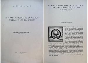 Imagen del vendedor de El gran problema de la crtica textual y los Evangelios. a la venta por Hesperia Libros