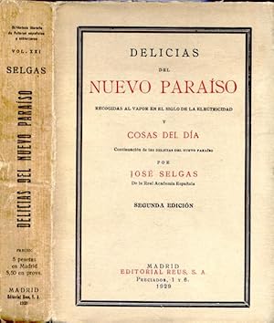 Bild des Verkufers fr Delicias del Nuevo Paraso, recogidas al Vapor, en el Siglo de la Electricidad. [y] Cosas del da. Continuacin de las Delicias del Nuevo Paraiso. zum Verkauf von Hesperia Libros