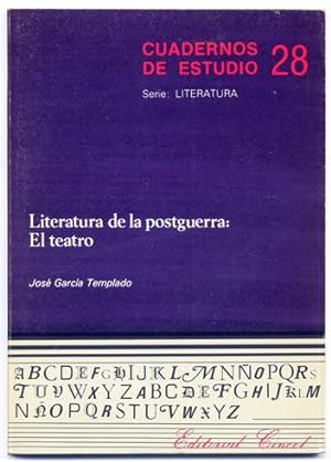 Imagen del vendedor de Literatura de la Postguerra: El Teatro. a la venta por Hesperia Libros