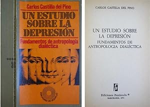 Imagen del vendedor de Un estudio sobre la depresión. Fundamentos de antropología dialéctica. a la venta por Hesperia Libros