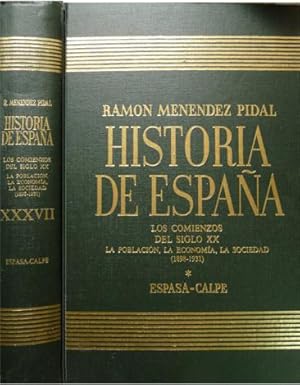 Immagine del venditore per Los Comienzos del Siglo XX: La Poblacin, la Economia, la Sociedad (1898-1931). Prlogo de Manuel Tun de Lara. venduto da Hesperia Libros