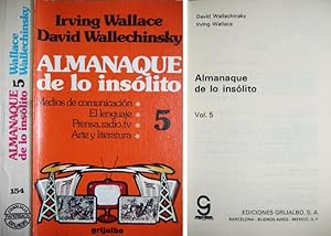 Immagine del venditore per Almanaque de lo inslito. 5: Medios de comunicacin, El lenguaje, Prensa, radio, tv y Arte y literatura. venduto da Hesperia Libros