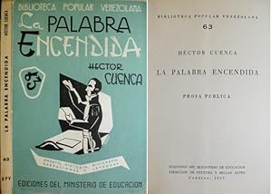 Seller image for La palabra encendida. Prosa pblica. for sale by Hesperia Libros