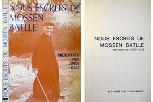 Immagine del venditore per Nous escrits de Mossn Batlle presentats per. venduto da Hesperia Libros