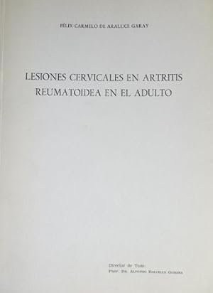 Imagen del vendedor de Lesiones cervicales en artritis reumatoidea en el adulto. a la venta por Hesperia Libros
