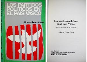 Bild des Verkufers fr Los partidos polticos en el Pas Vasco. Aproximacin a su estudio. zum Verkauf von Hesperia Libros