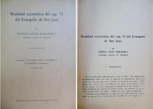 Imagen del vendedor de Realidad eucarstica del Captulo VI del Evangelio de San Juan. a la venta por Hesperia Libros