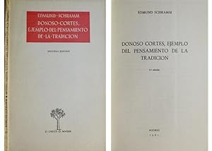 Bild des Verkufers fr Donoso Corts, ejemplo del pensamiento de la tradicin. zum Verkauf von Hesperia Libros