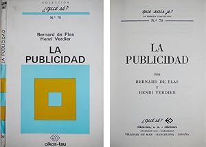 Seller image for La Publicidad. for sale by Hesperia Libros