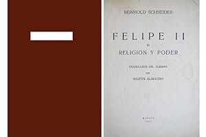 Image du vendeur pour Felipe II  Religin y Poder. Traduccin del alemn por Martn Almagro. mis en vente par Hesperia Libros