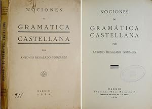 Seller image for Nociones de Gramtica Castellana. for sale by Hesperia Libros