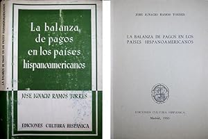 Bild des Verkufers fr La Balanza de Pagos en los Pases Hispanoamericanos. zum Verkauf von Hesperia Libros